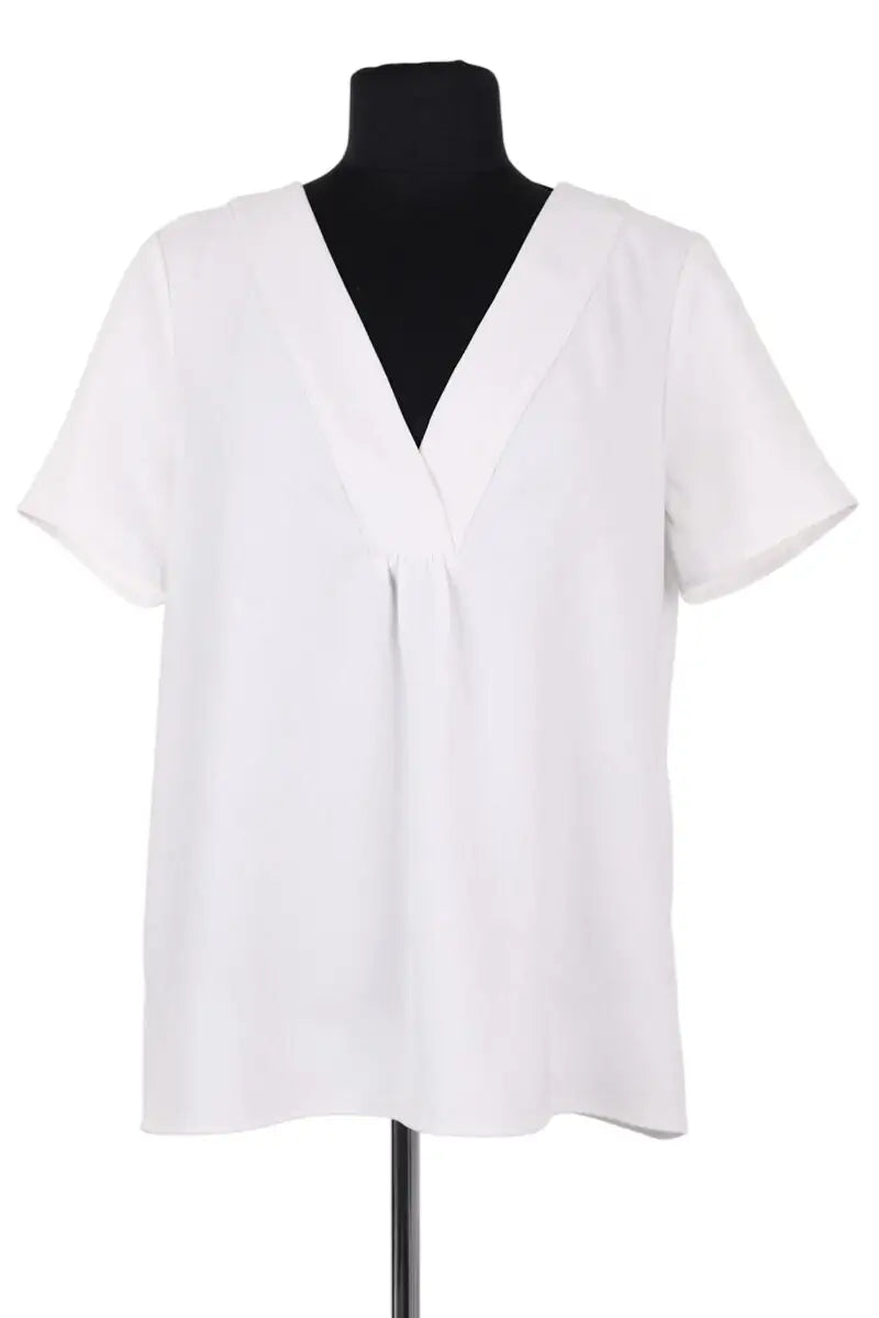Blouse Gerard Darel Blanc en Synthétique, taille M - Seconde Main