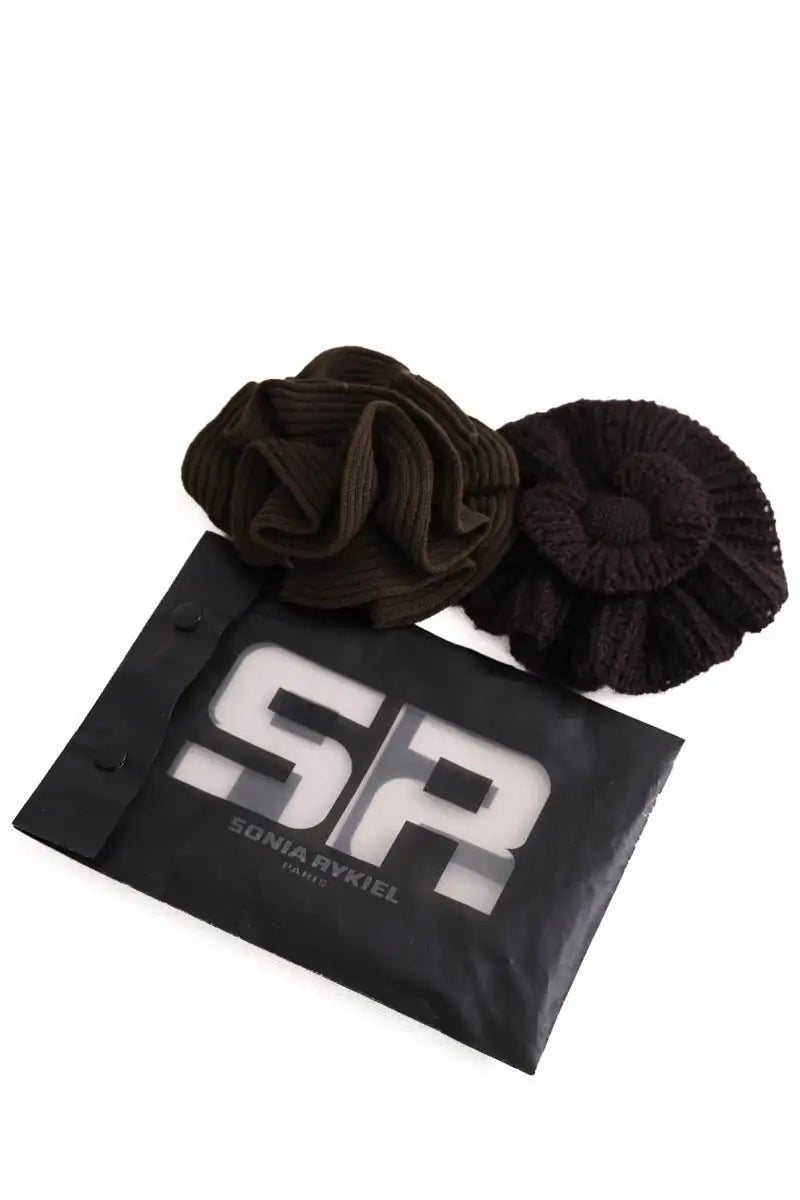 Lot de broche Sonia Rykiel Marron en Tissu