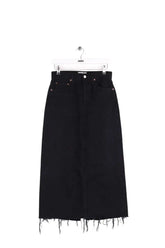 Jupe Agolde Noir en Coton, taille XS - Seconde Main