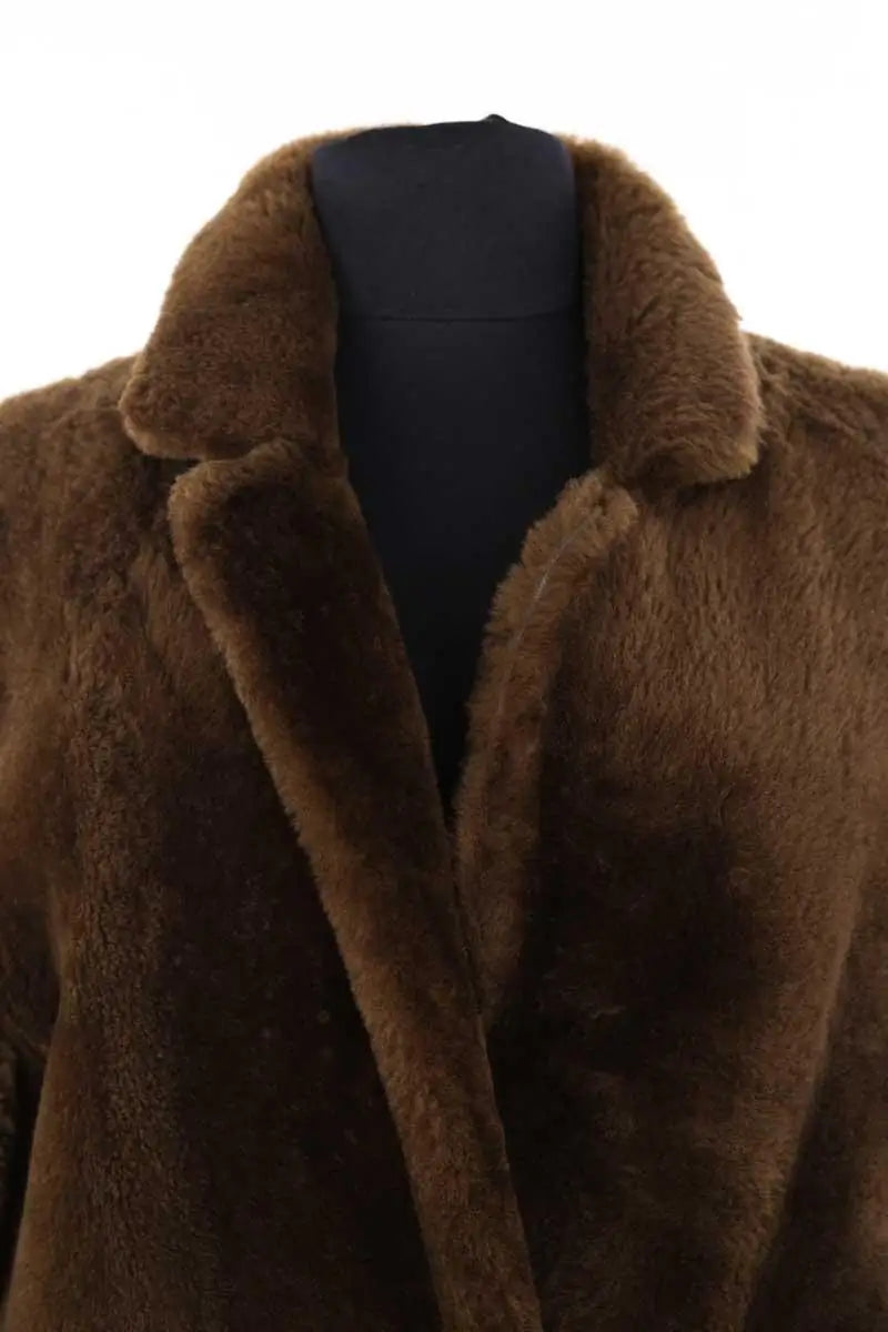 Manteau Sandro Marron en Laine