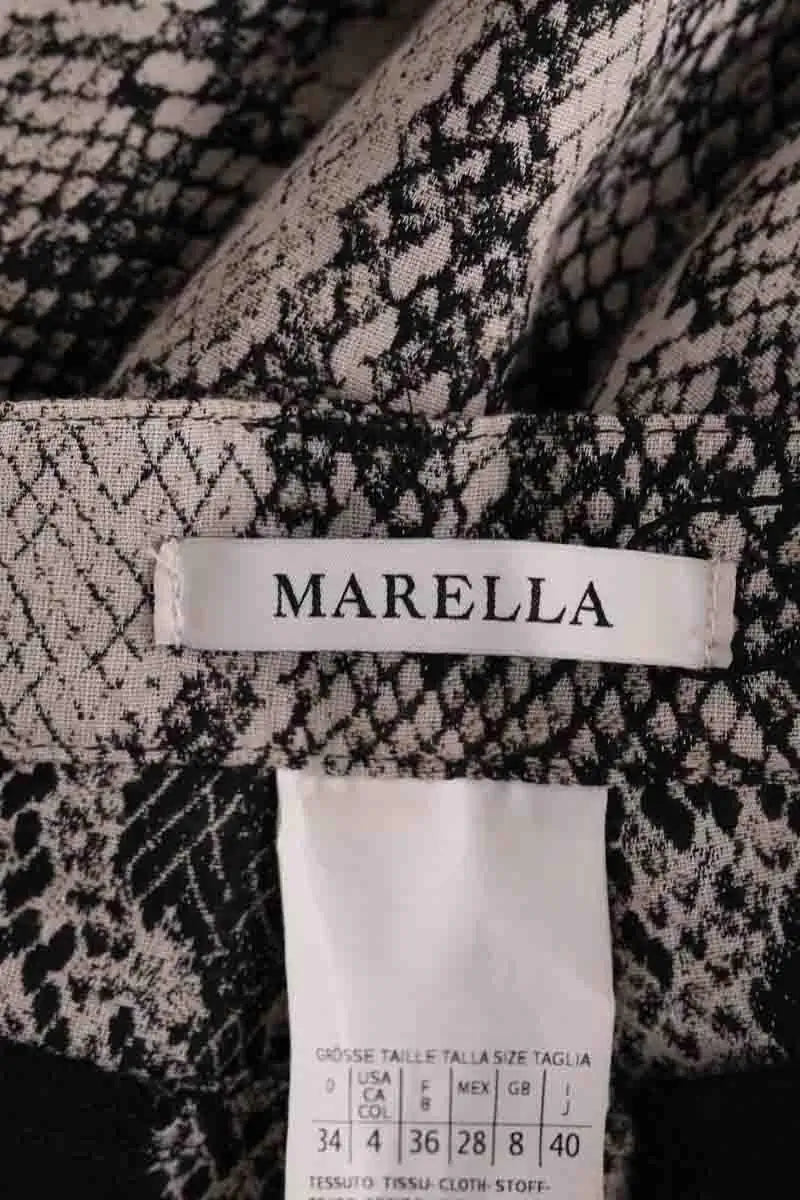 Pantalon droit Marella Gris en Synthétique