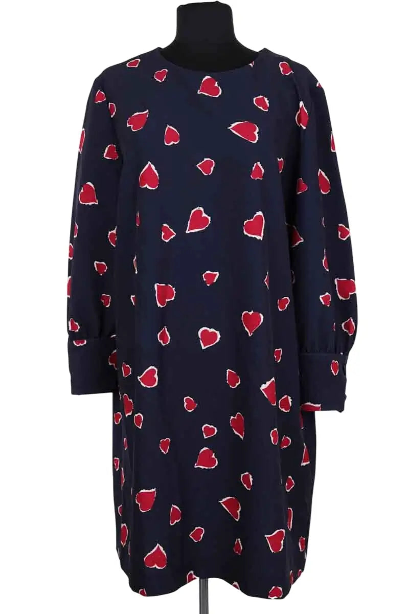 Robe Tara Jarmon Marine en Viscose, taille XXL - Seconde Main
