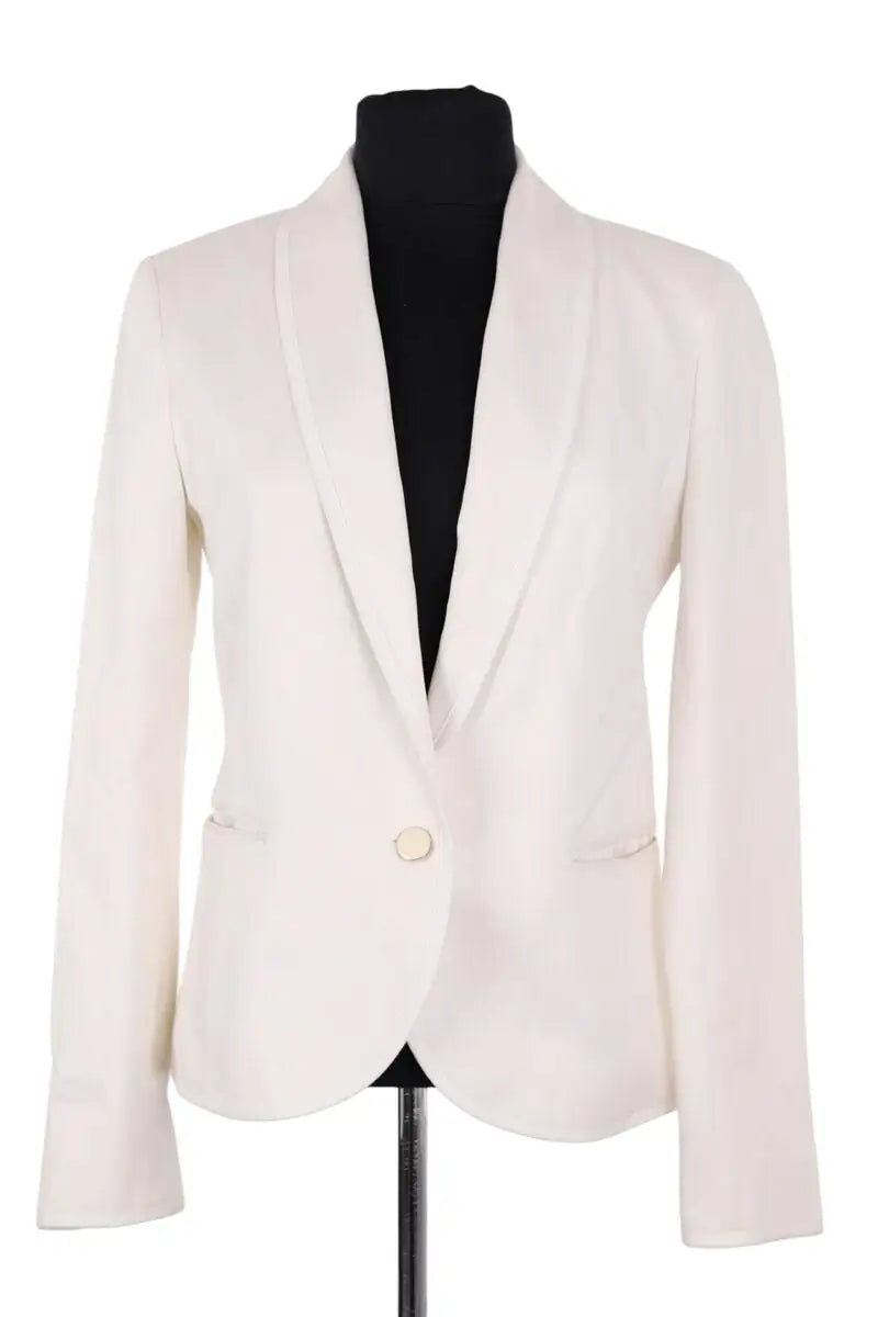 Blazer Vanessa Seward Blanc en Coton, taille XS - Seconde Main
