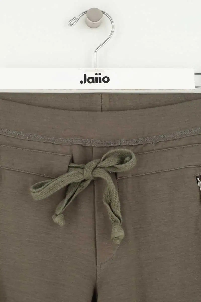 Pantalon slim The Kooples Kaki en Viscose