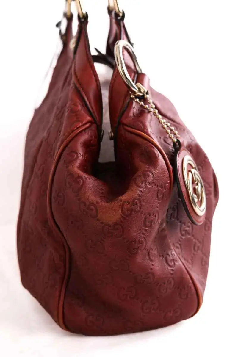 Sac à main Gucci Sukey Bordeaux en Cuir