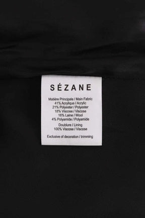 Manteau Sézane Gris en Synthétique