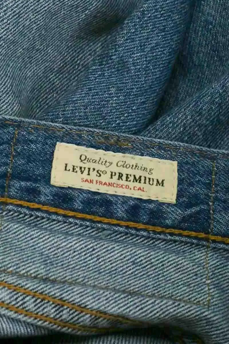 Jean droit Levi's 501 Bleu en Coton