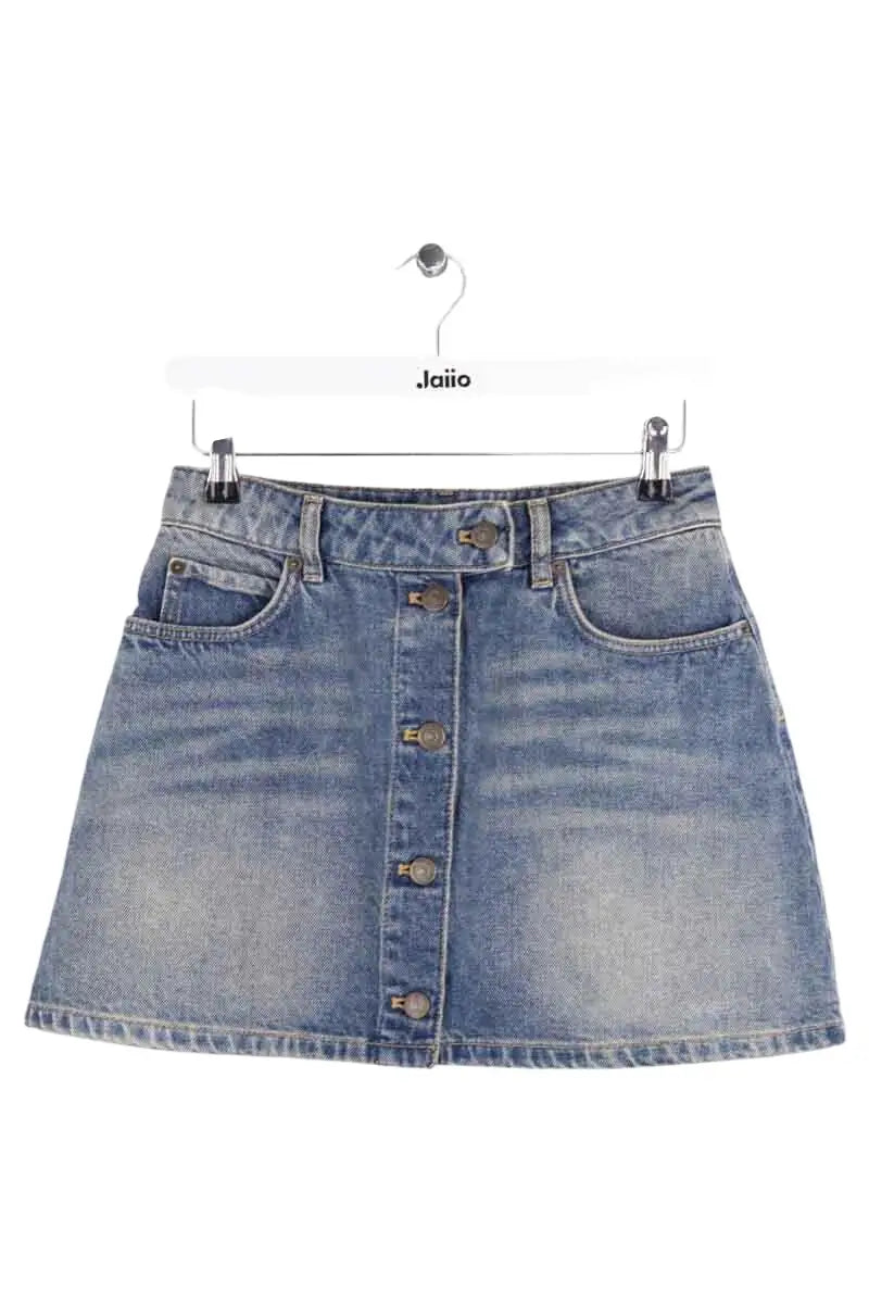 Mini jupe Courrèges Bleu en Coton, taille S - Seconde Main
