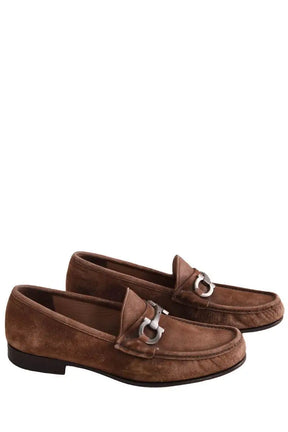 Mocassins Salvatore Ferragamo Marron en Daim