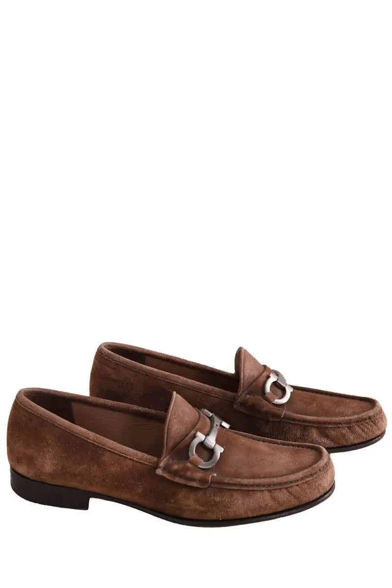 Mocassins Salvatore Ferragamo Marron en Daim