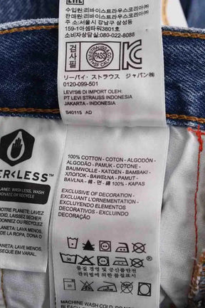 Jean droit Levi's 501 Bleu en Coton