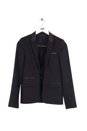 Blazer The Kooples Noir en Laine, taille XS - Seconde Main