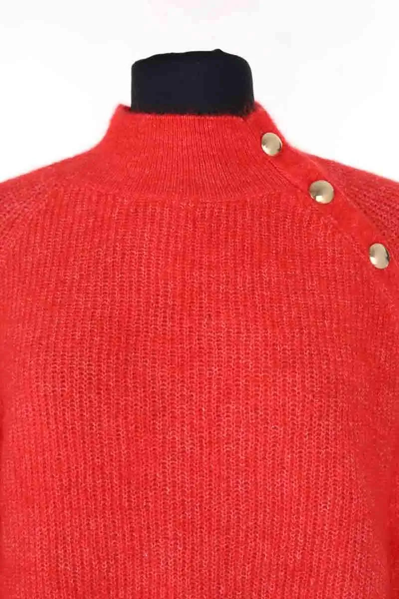 Pull Sézane Rouge en Laine