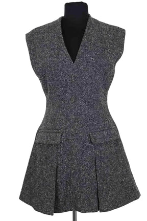 Robe Claudie Pierlot Gris en Laine, taille XS - Seconde Main