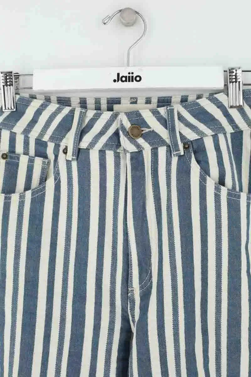 Jean large Sézane Bleu en Coton