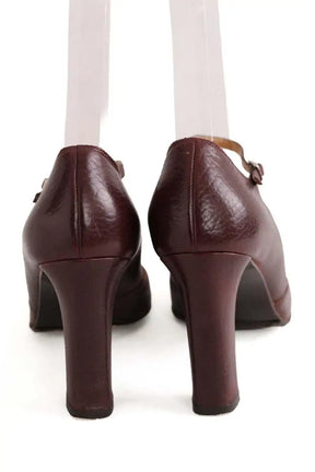 Talons Bally Bordeaux en Cuir