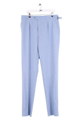 Pantalon droit Fursac Bleu en Laine, taille XL - Seconde Main