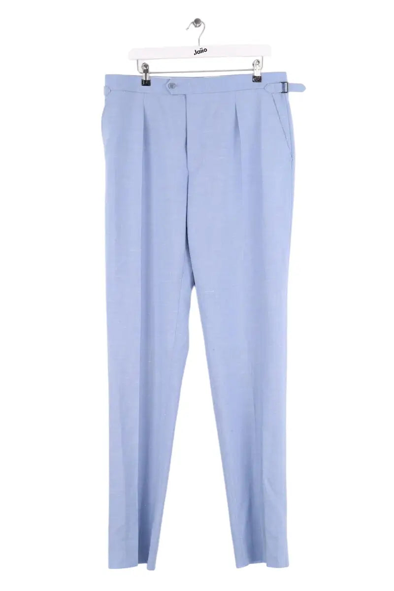 Pantalon droit Fursac Bleu en Laine, taille XL - Seconde Main