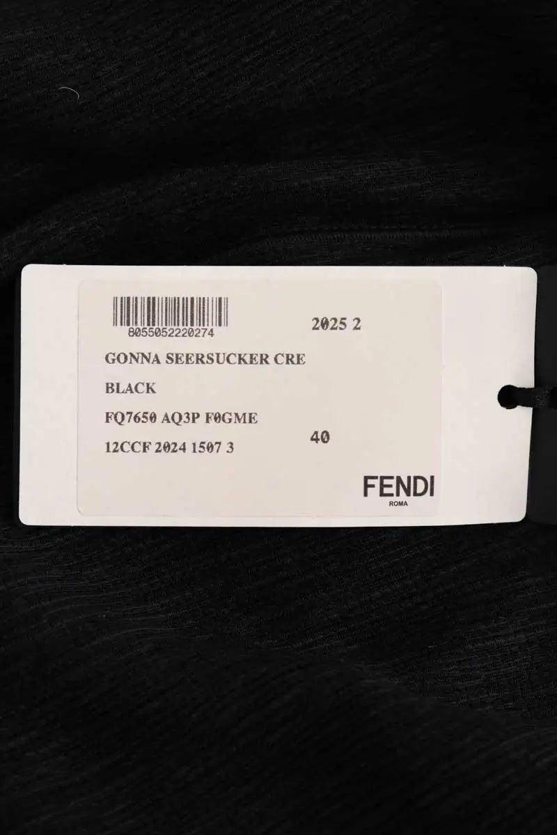 Jupe Fendi Noir en Synthétique