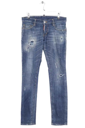 Jean slim Dsquared2 Bleu en Coton, taille XL - Seconde Main