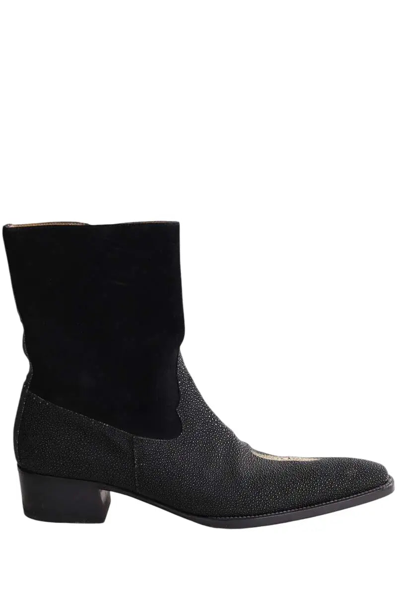 Bottes Gérard Séné Noir en Cuir rare, taille 42 - Seconde Main