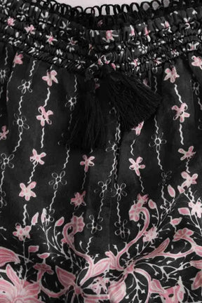 Mini short Poupette St Barth Noir en Soie