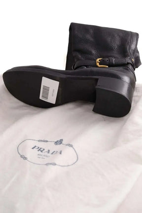 Bottes Prada Noir en Cuir