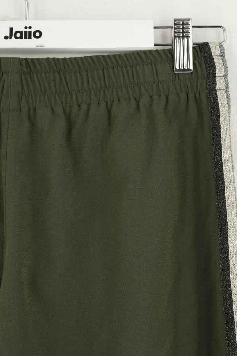Pantalon droit Zadig & Voltaire Kaki en Synthétique