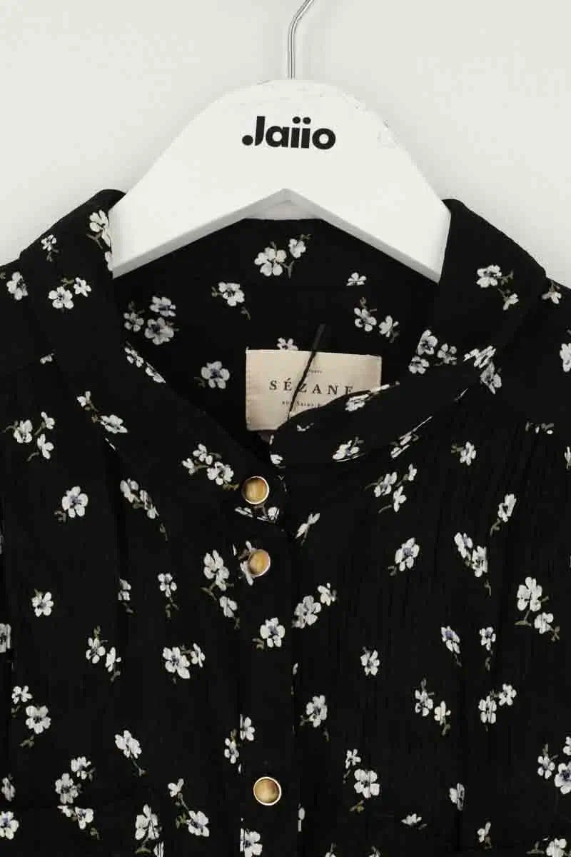 Robe Sézane Noir en Viscose
