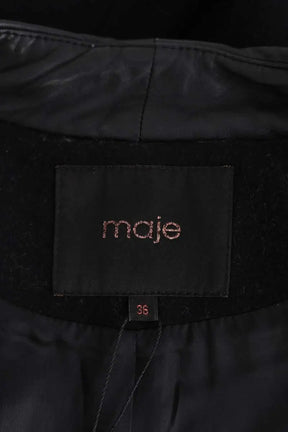 Veste Maje Noir en Laine