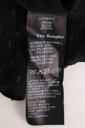 Robe The Kooples Noir en Soie
