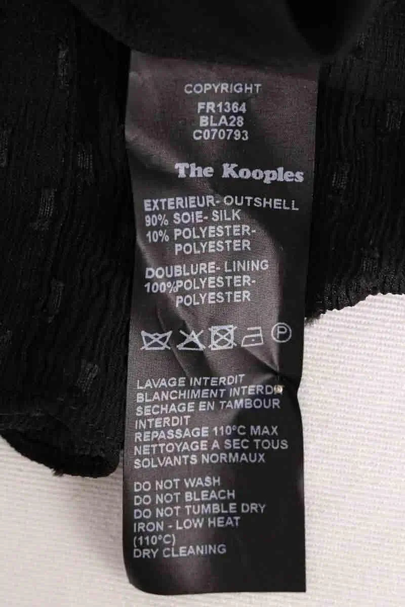 Robe The Kooples Noir en Soie
