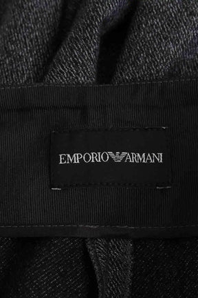 Pantalon large Emporio Armani Anthracite en Synthétique