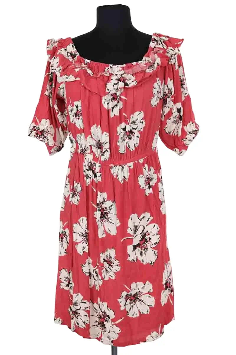 Robe Ba&Sh Rouge en Viscose, taille L - Seconde Main