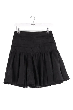 Jupe Sandro Noir en Lin, taille S - Seconde Main