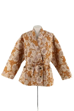 Veste Antik Batik Marron en Coton, taille L - Seconde Main