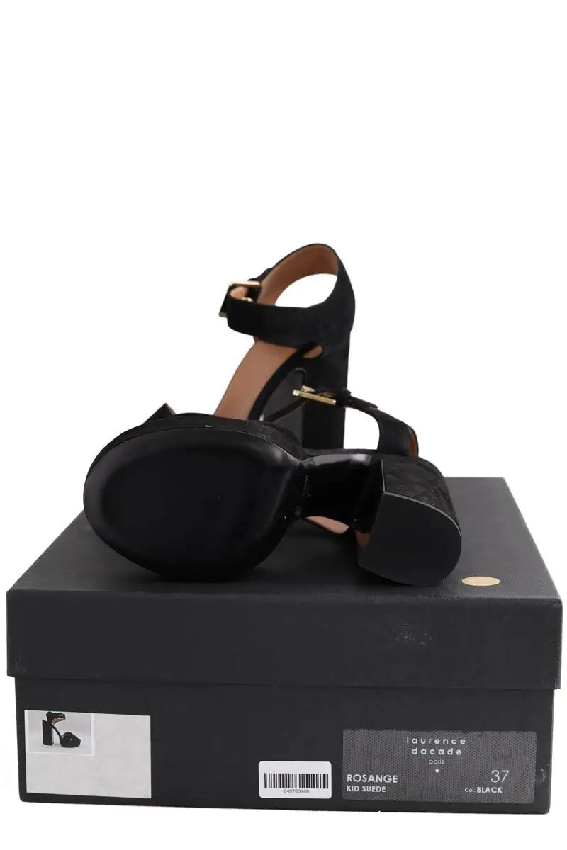 Talons Laurence Dacade Rosange Noir en Daim