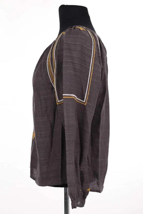 Blouse Soeur Anthracite en Soie