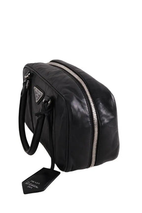 Sac à bandoulière Prada Nappa Antique Noir en Cuir