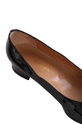 Ballerines Carel Noir en Cuir verni