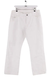 Jean droit Ralph Lauren Blanc en Coton, taille M - Seconde Main