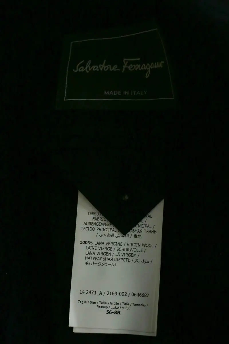 Costume Salvatore Ferragamo Bleu en Laine