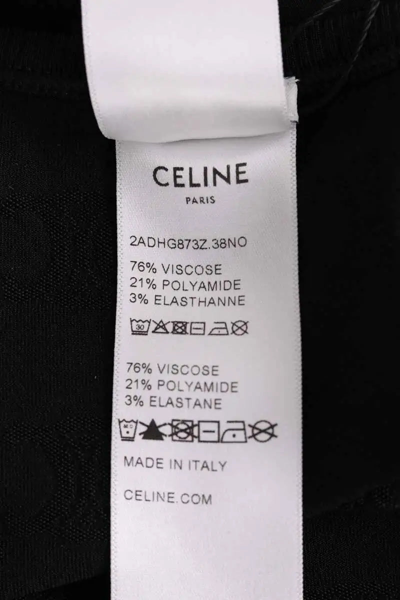 Top de Sport Celine Noir en Viscose