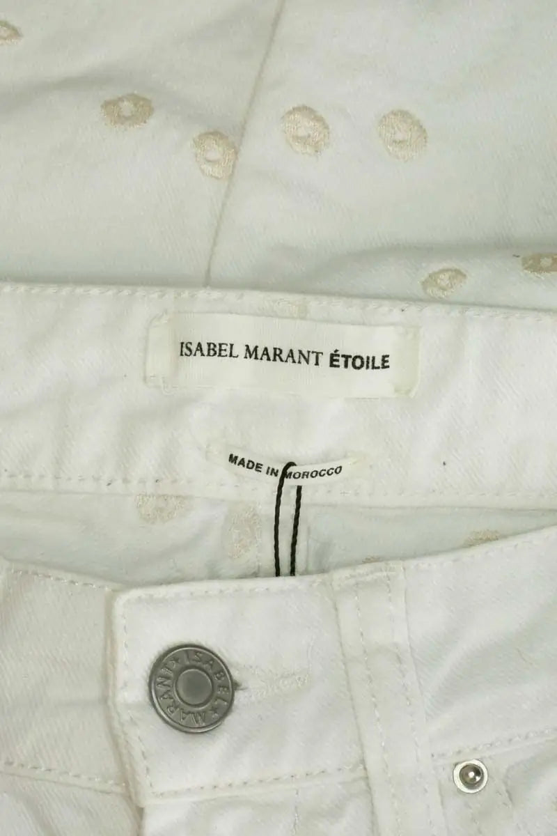 Jean slim Isabel Marant Étoile Blanc en Coton