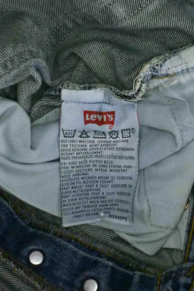 Jean droit Levi's 501 Bleu en Coton
