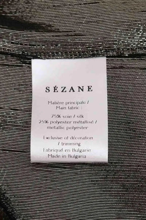 Chemise Sézane Argent en Soie