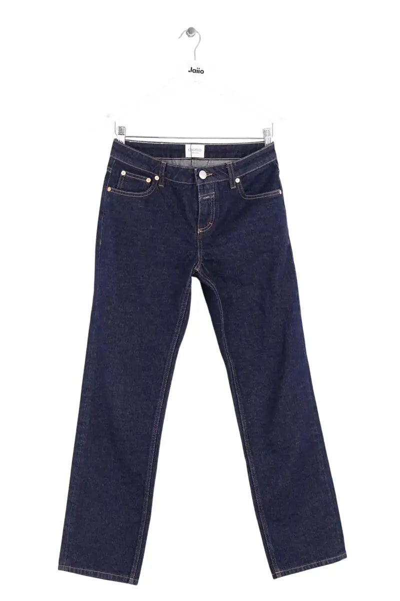 Jean droit Closed Bleu en Coton, taille S - Seconde Main