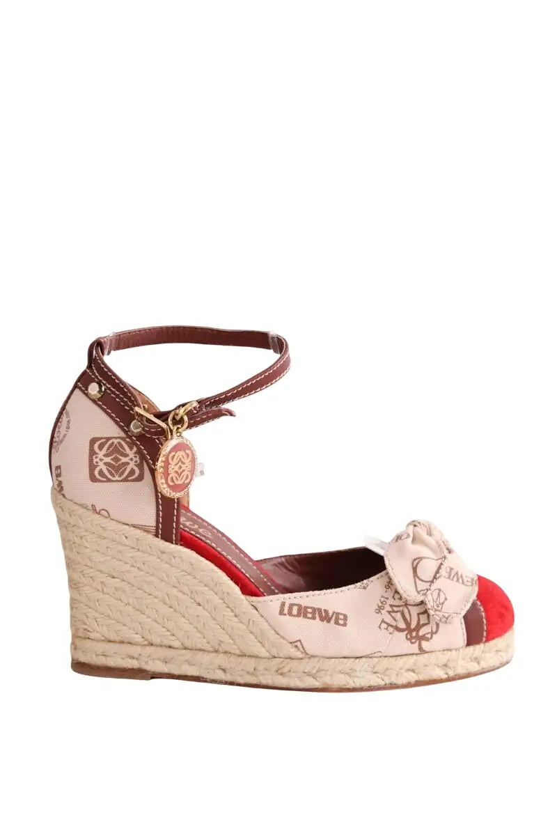 Sandales Loewe Beige en Tissu, taille 38 - Seconde Main