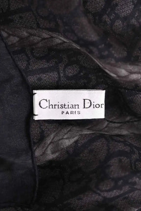 Chèche Dior Noir en Soie