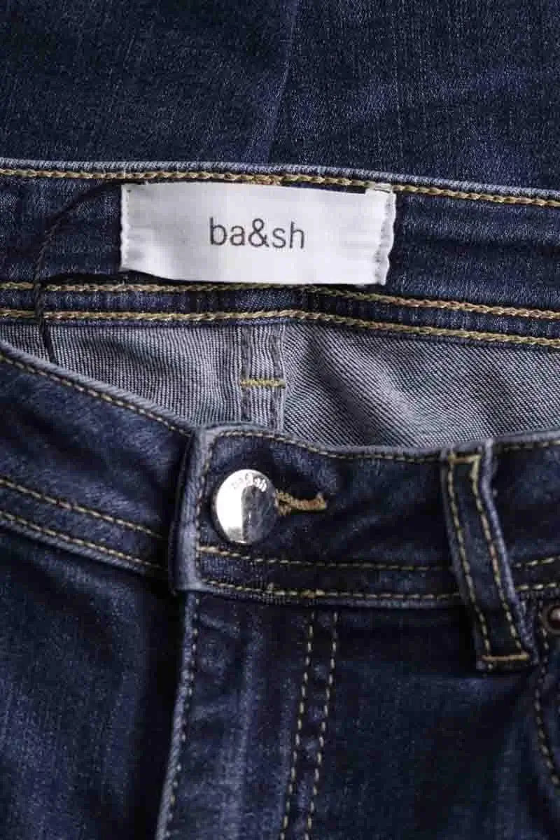 Jean slim Ba&Sh Bleu en Coton